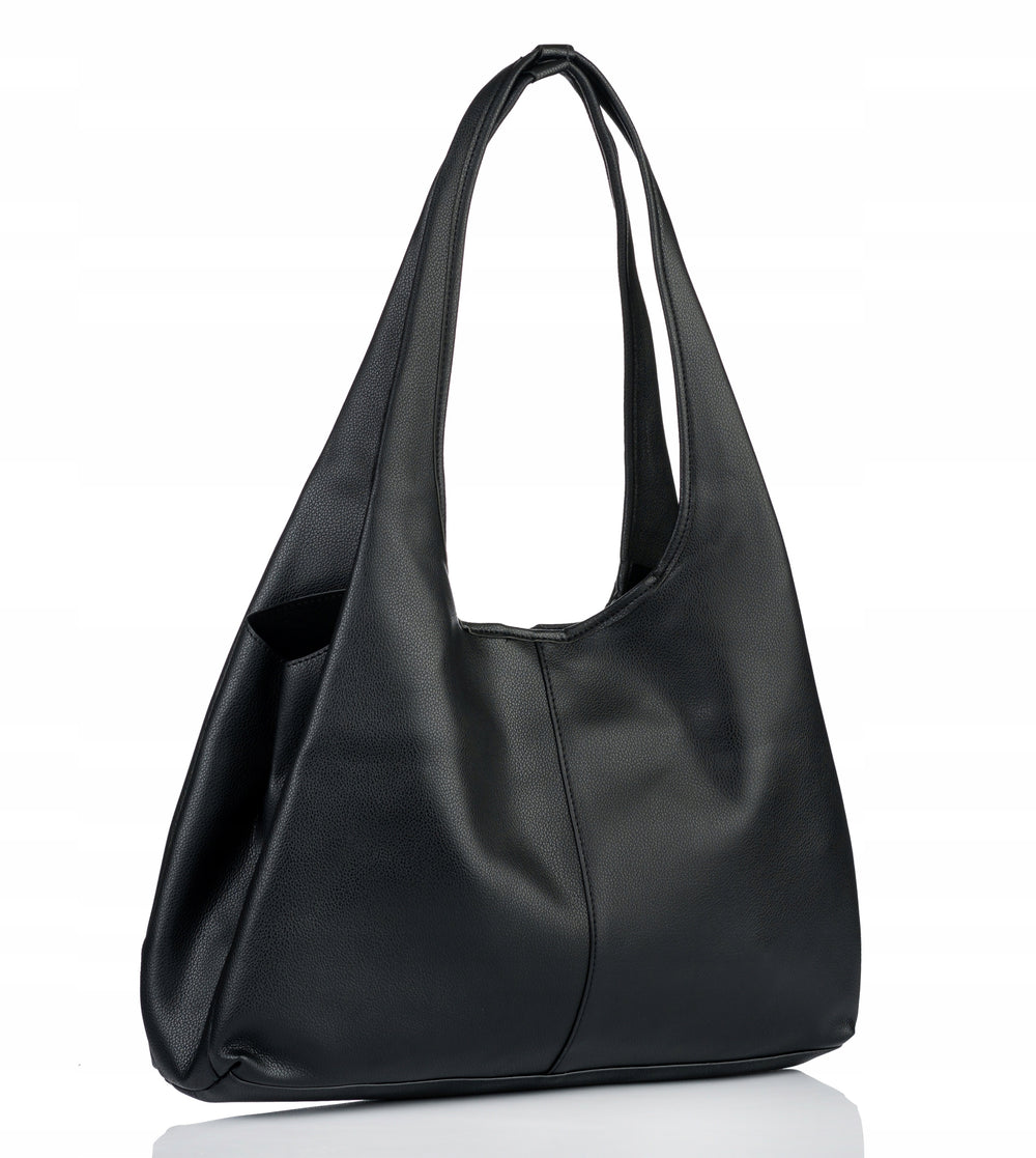 Torebka shopper damska Monnari 3-komorowa – czarna