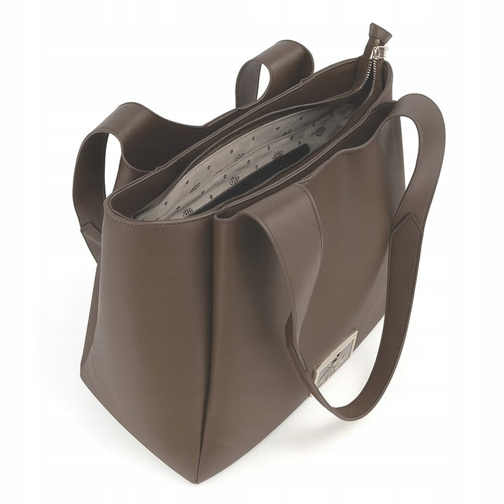 Klasyczna torebka shopper Monnari duża – czekoladowa