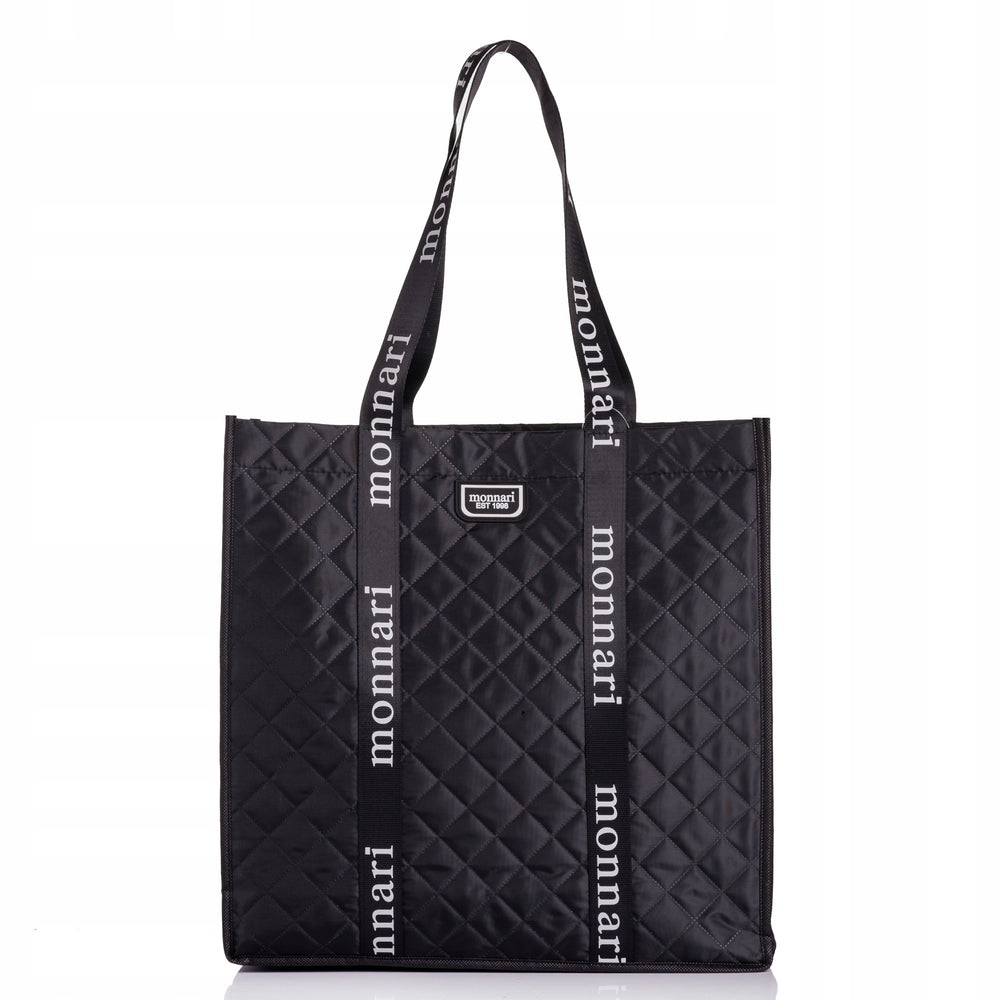 Torba shopper damska Monnari duża A4, wodoodporna – czarna