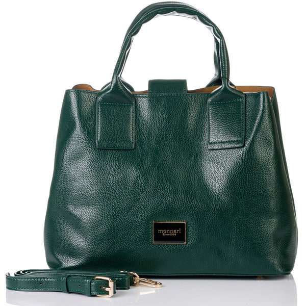 Torebka kuferek shopper Monnari miejska, do pracy – zielona