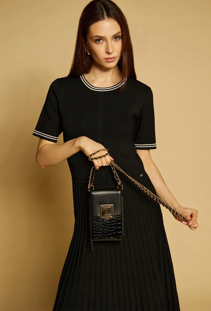 Torebka na telefon Monnari, listonoszka phone bag – czarna