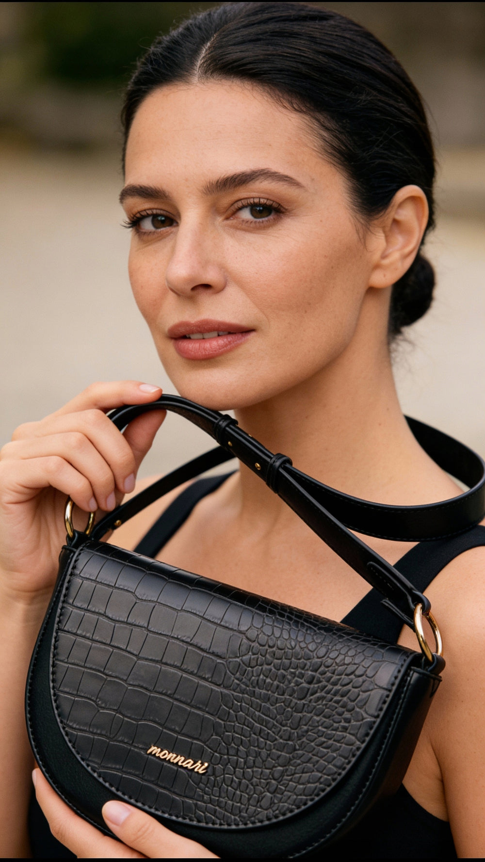 Listonoszka łódka crossbody Monnari – czarna