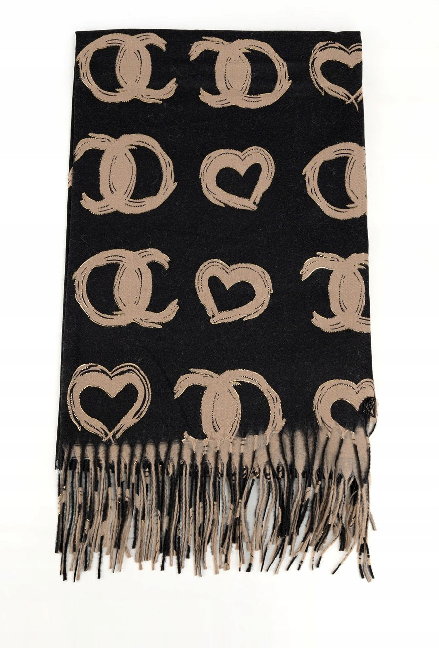 Duży szal damski Monnari w graficzny wzór