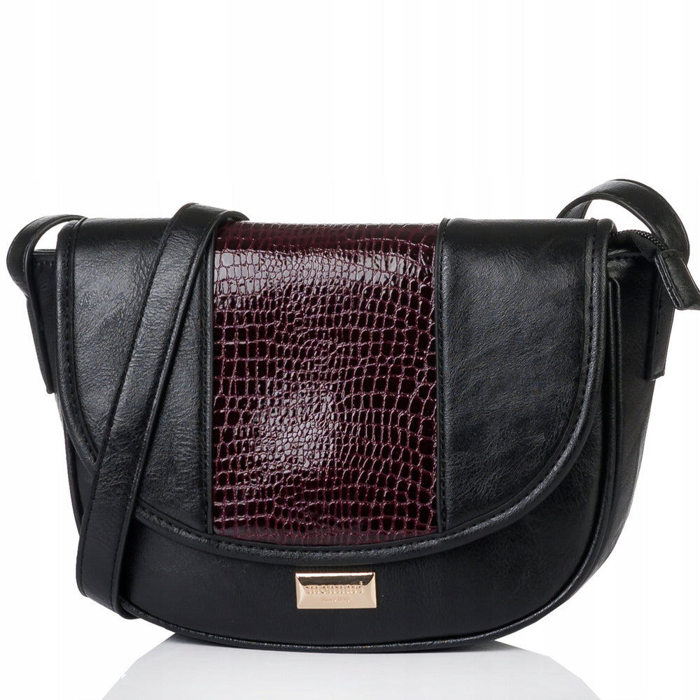 Listonoszka łódka crossbody Monnari – burgundowa