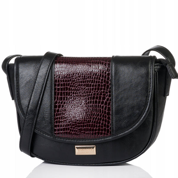 Listonoszka łódka crossbody Monnari – burgundowa