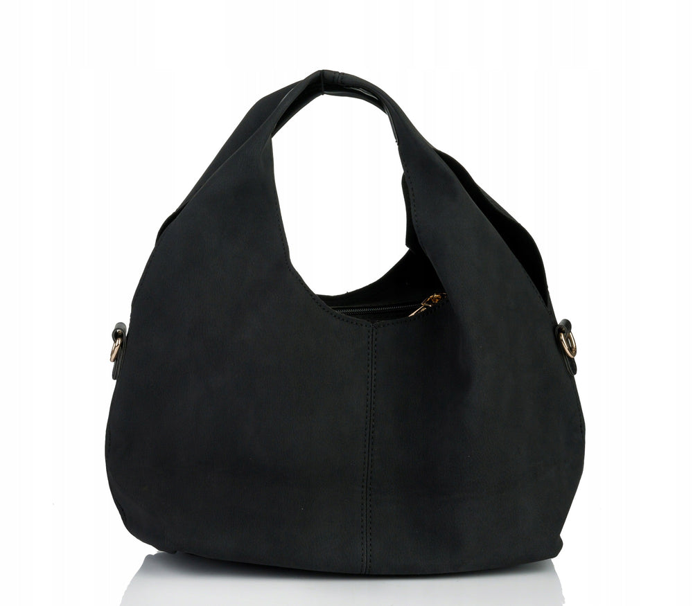 Torebka shopper z listonoszką 2w1 Monnari – czarna