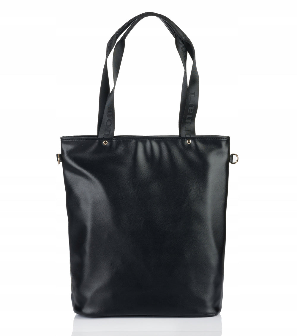 Torba shopper damska Monnari zamszowa – czarna