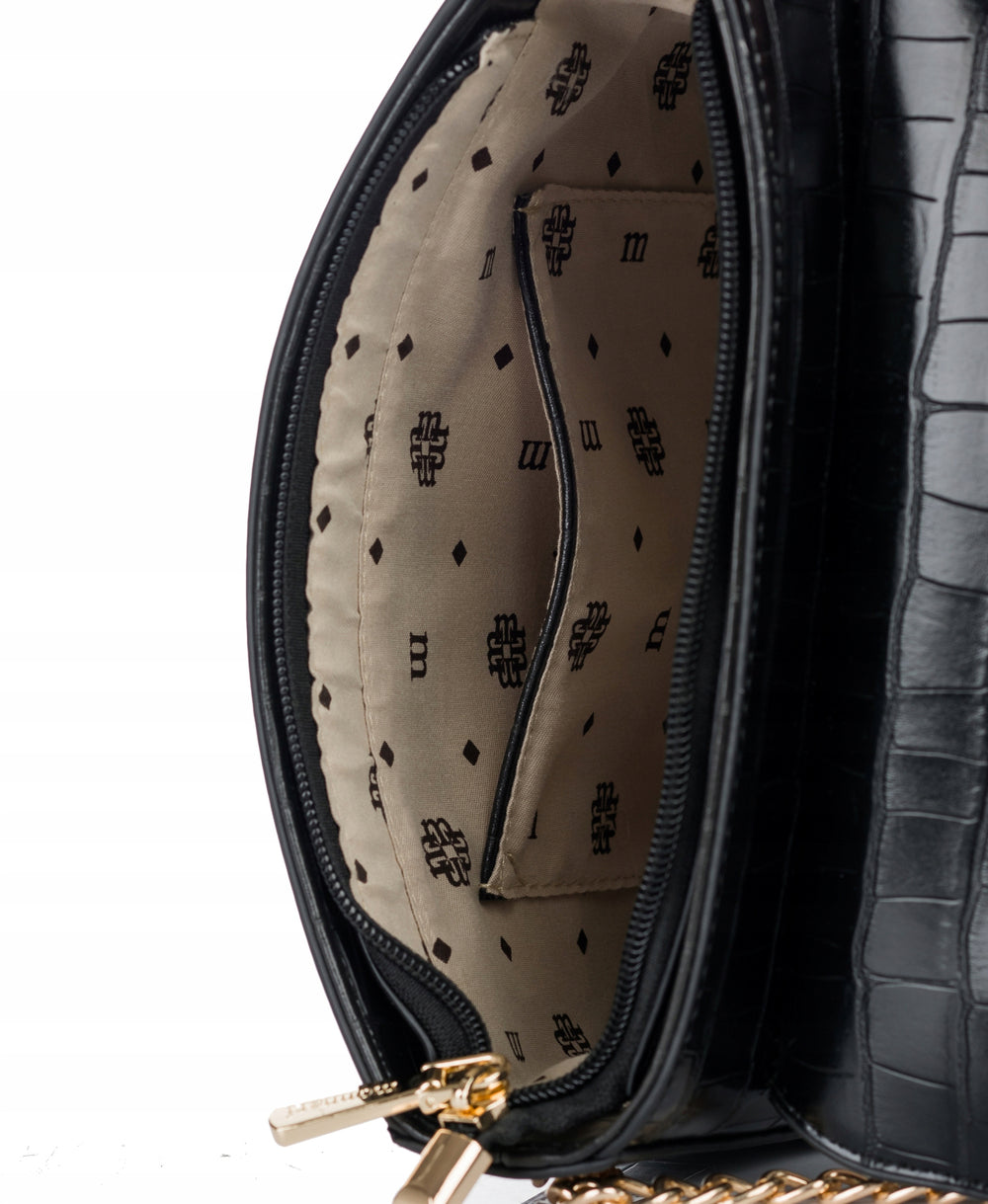 Kuferek łódka Monnari croco – czarny