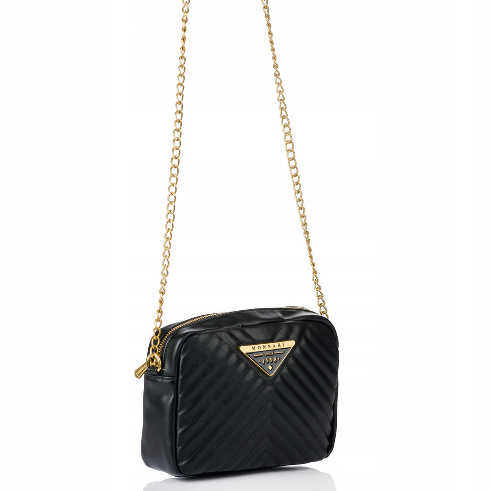 Listonoszka crossbody Monnari z łańcuszkiem – złota