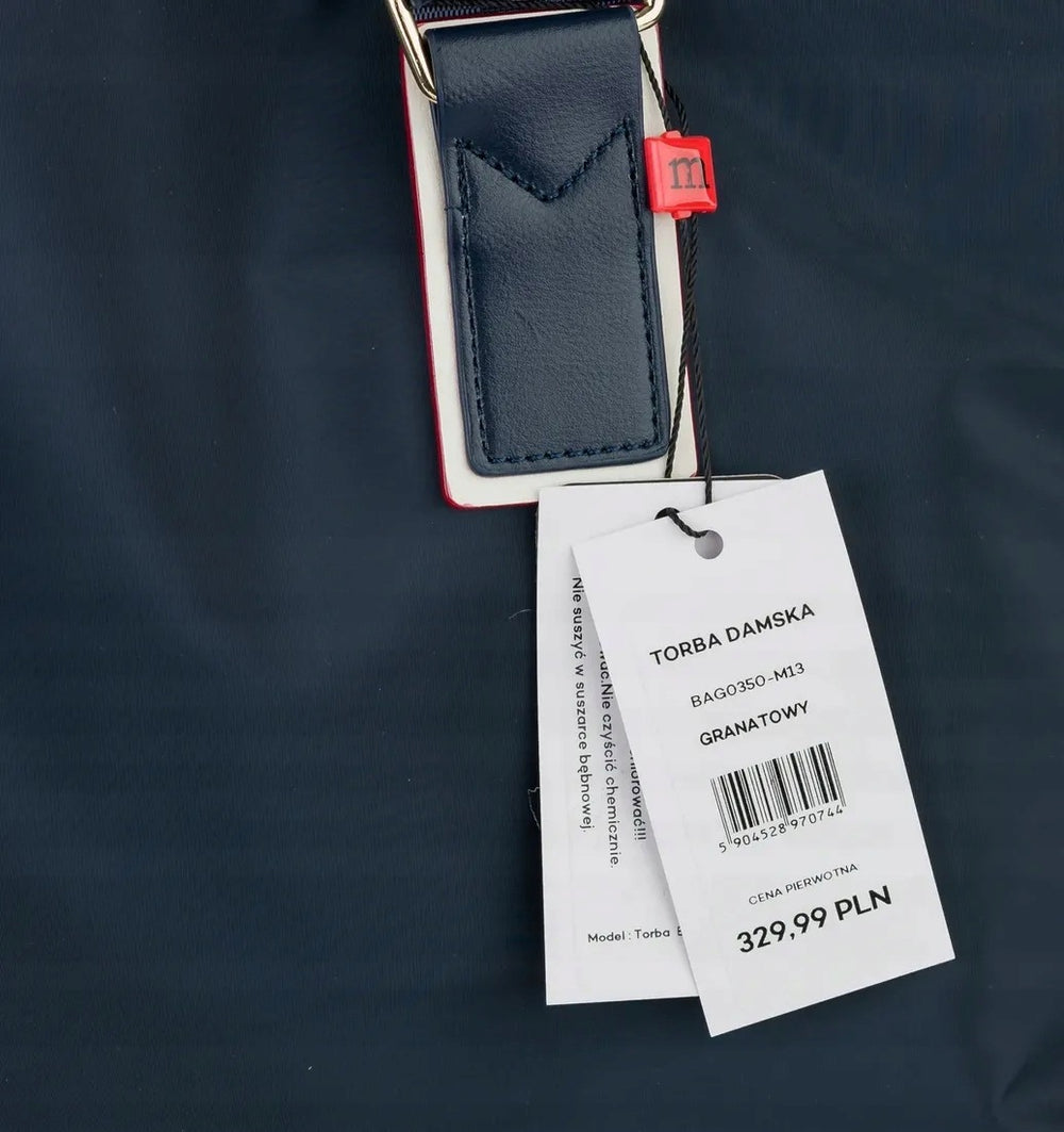 Torebka shopper Monnari z ekoskóry – niebieska