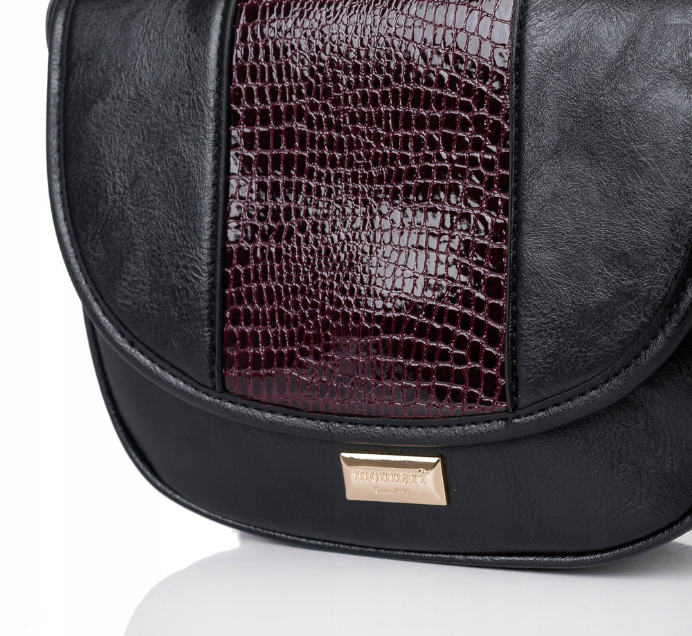 Listonoszka łódka crossbody Monnari – burgundowa