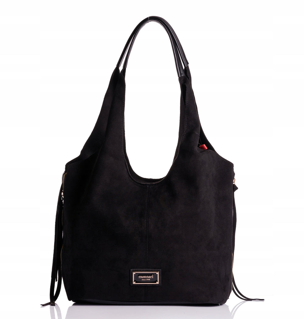 Torebka shopper z listonoszką 2w1 Monnari, zamszowa