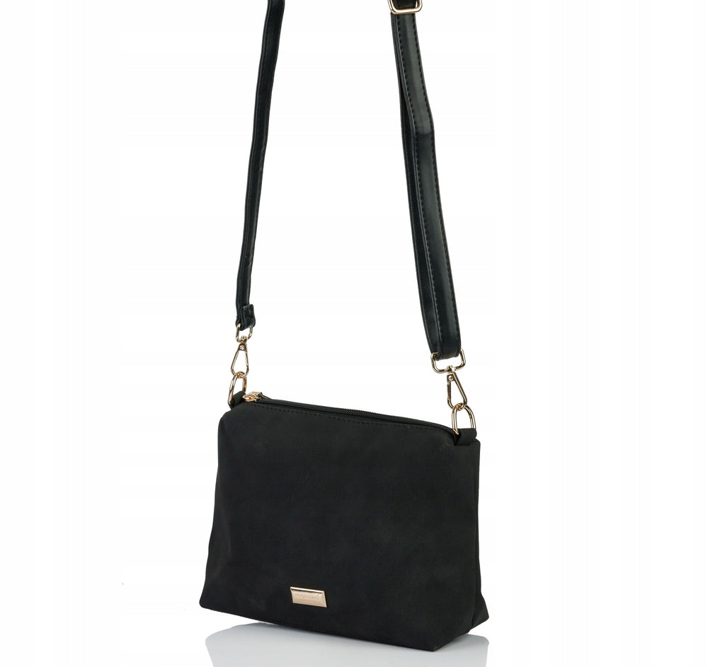 Torebka shopper z listonoszką 2w1 Monnari – czarna