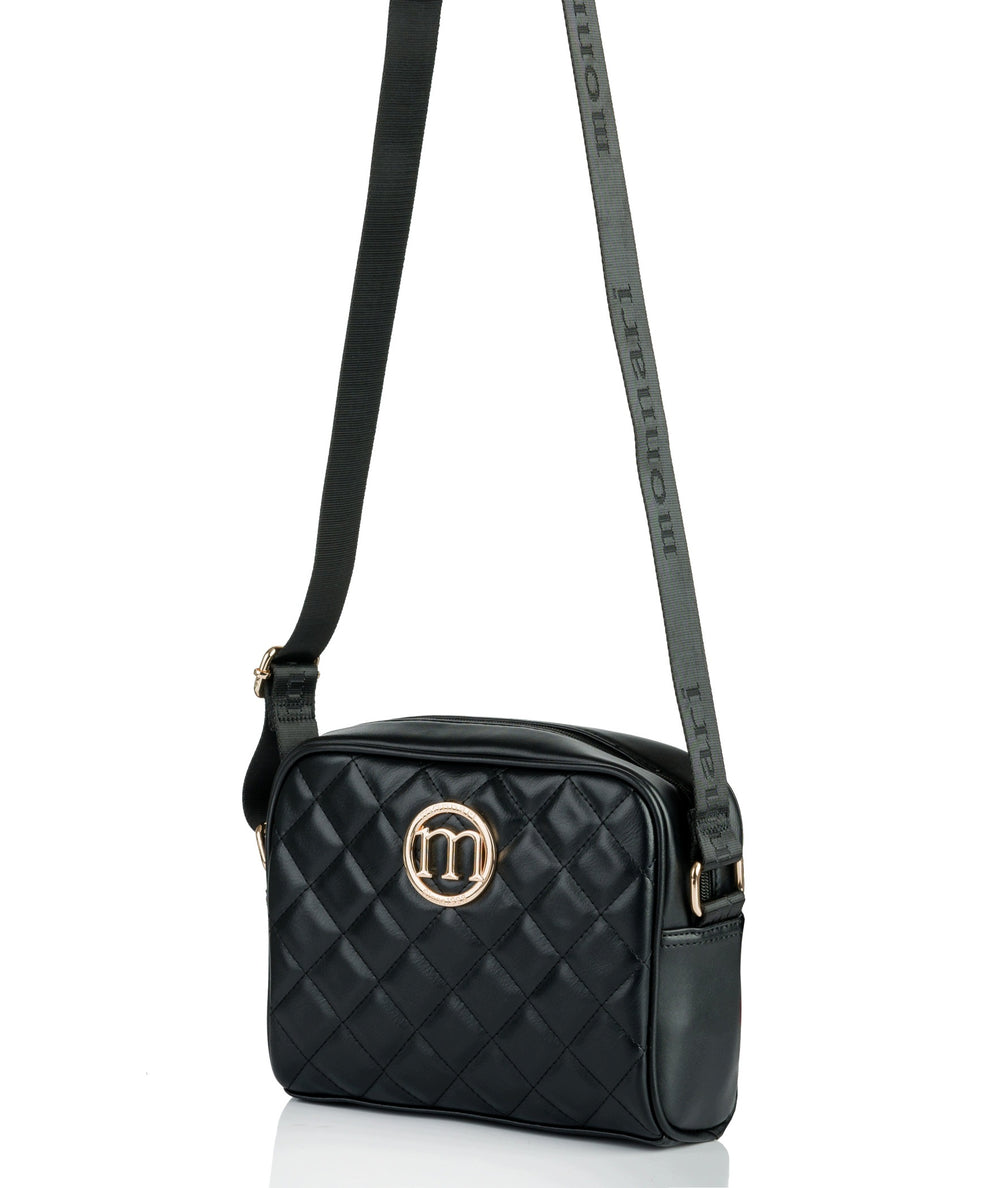 Listonoszka crossbody Monnari pikowana – czarna