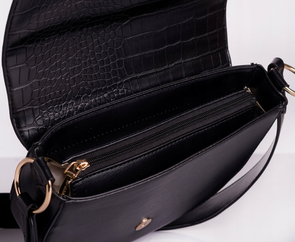 Listonoszka łódka crossbody Monnari – czarna