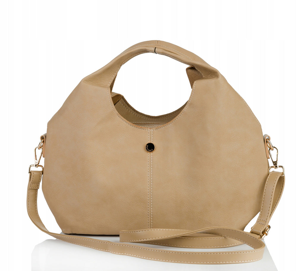 Torebka shopper z listonoszką 2w1 Monnari – beżowa