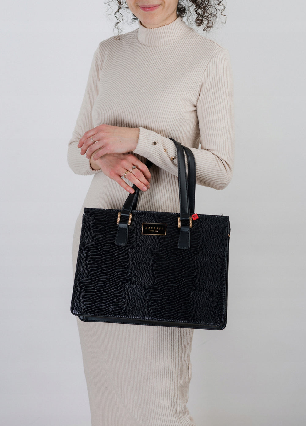 Torba wizytowa damska Monnari elegancka – czarna