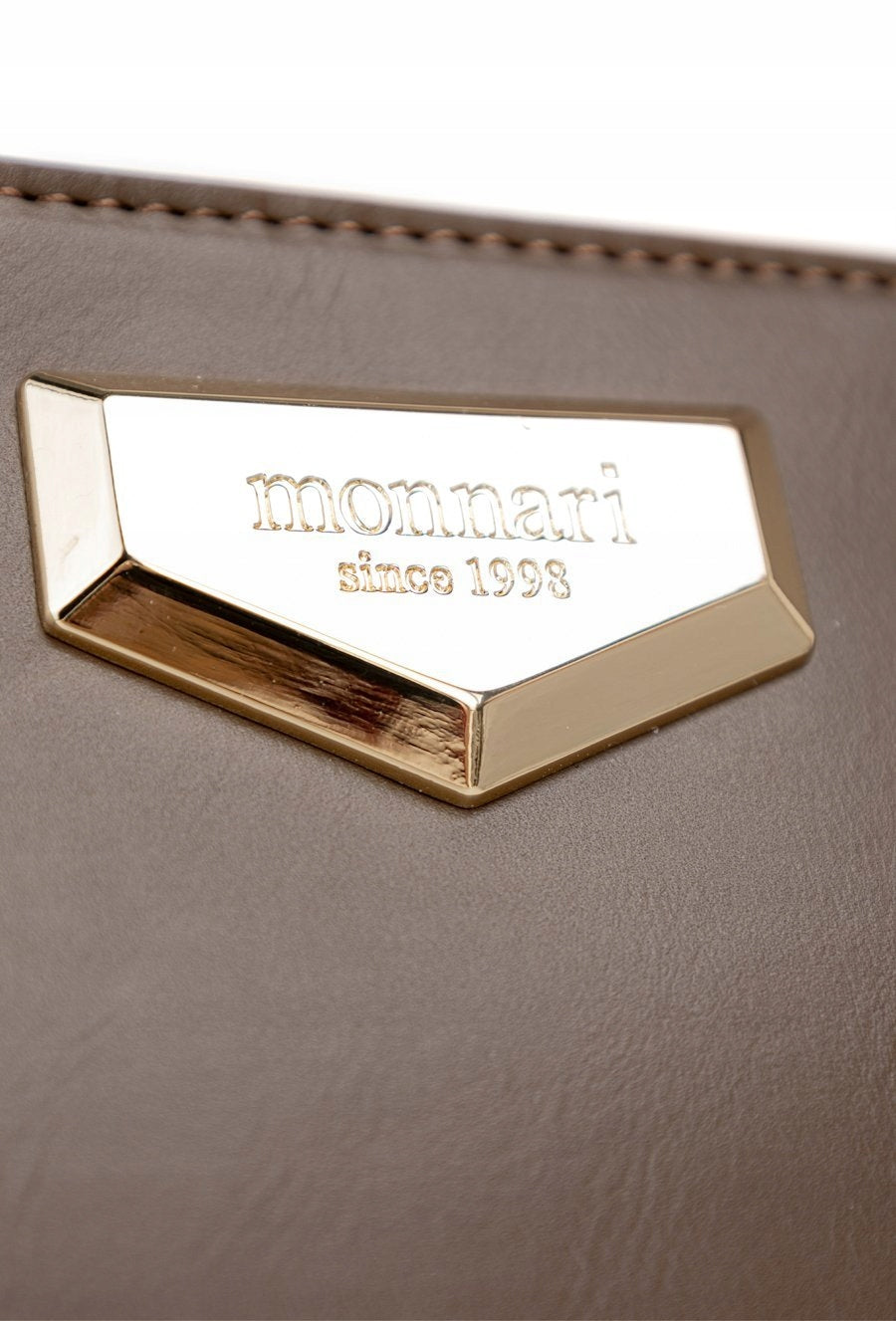 Klasyczna torebka shopper Monnari na ramię – czekoladowa