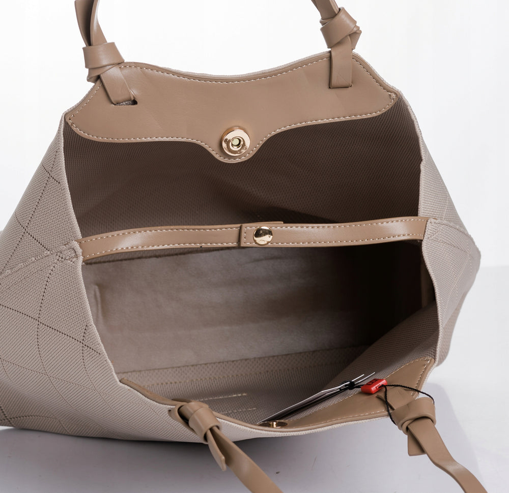 Torebka shopper z listonoszką 2w1 Monnari – beżowa