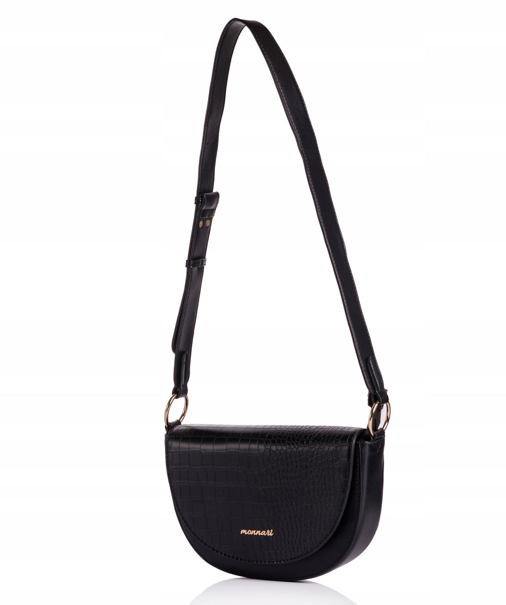 Listonoszka łódka crossbody Monnari – czarna