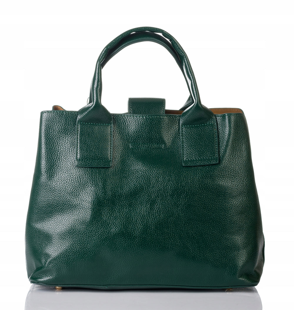 Torebka kuferek shopper Monnari miejska, do pracy – zielona