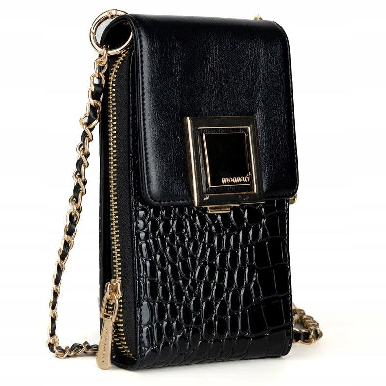 Torebka na telefon Monnari, listonoszka phone bag – czarna