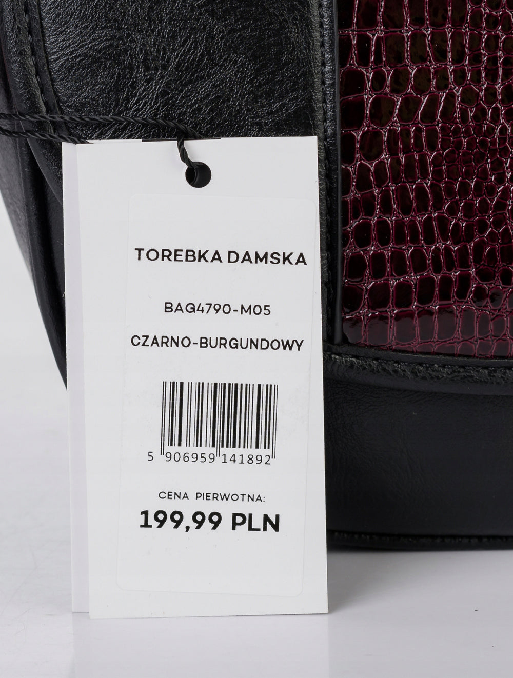 Listonoszka łódka crossbody Monnari – burgundowa