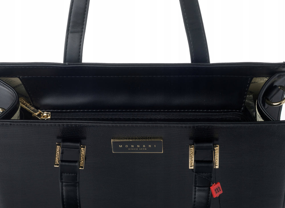 Torba wizytowa damska Monnari elegancka – czarna