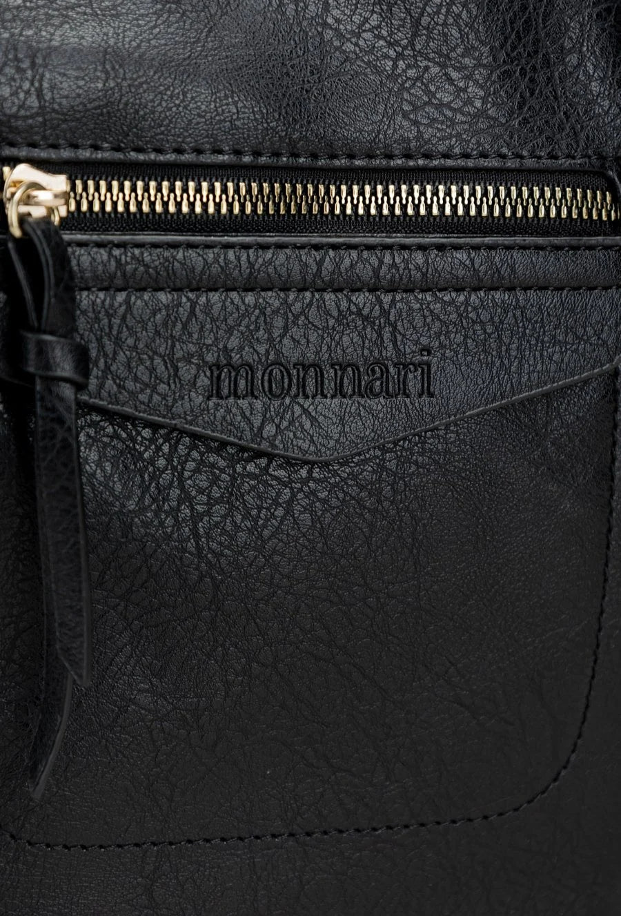 Torebka shopper Monnari z przywieszką – czarna
