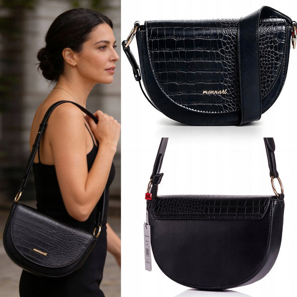 Listonoszka łódka crossbody Monnari – czarna