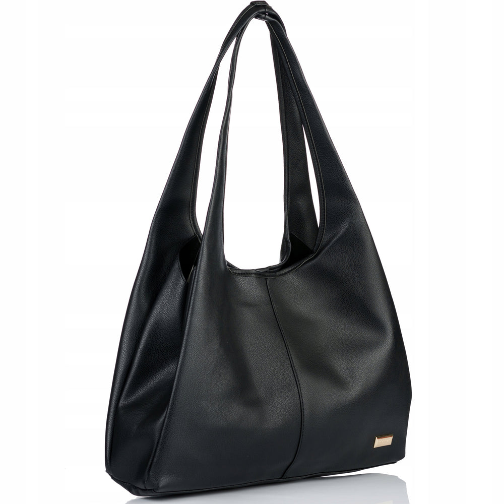 Torebka shopper damska Monnari 3-komorowa – czarna