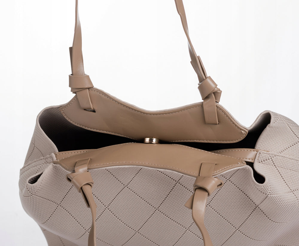 Torebka shopper z listonoszką 2w1 Monnari – beżowa