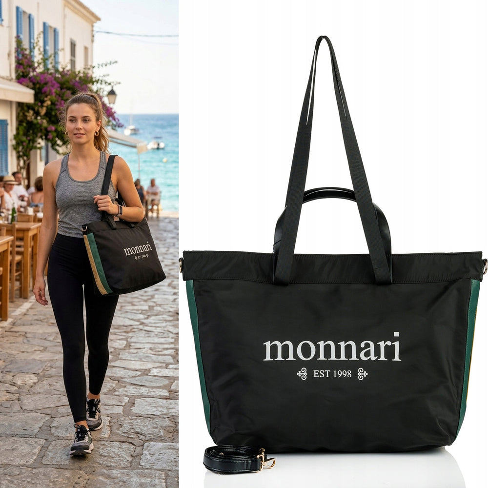 Torba sportowa podróżna damska Monnari – czarna