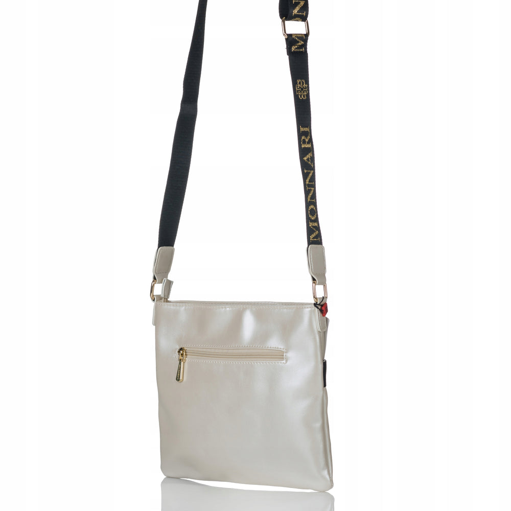 Listonoszka pikowana Monnari perłowa, crossbody