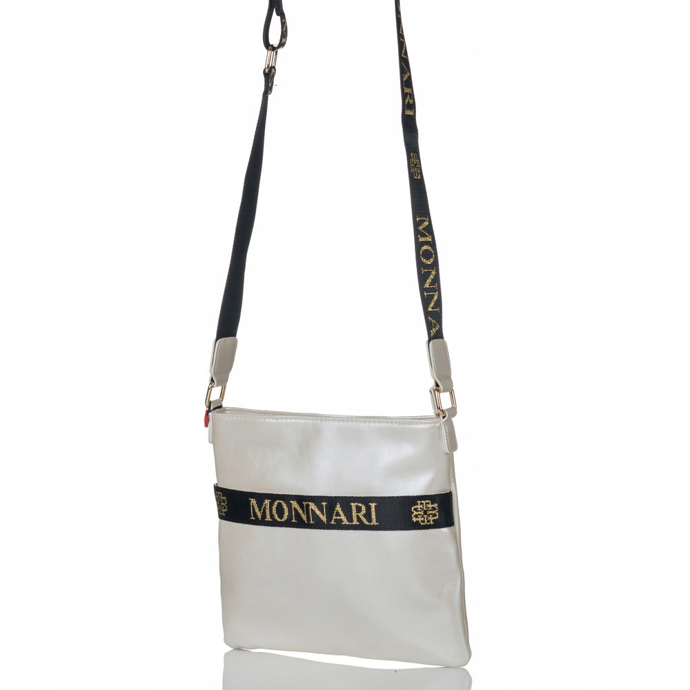 Listonoszka pikowana Monnari perłowa, crossbody