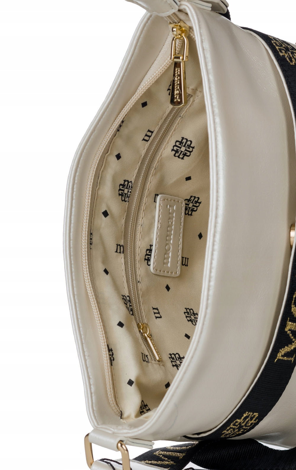Listonoszka pikowana Monnari perłowa, crossbody