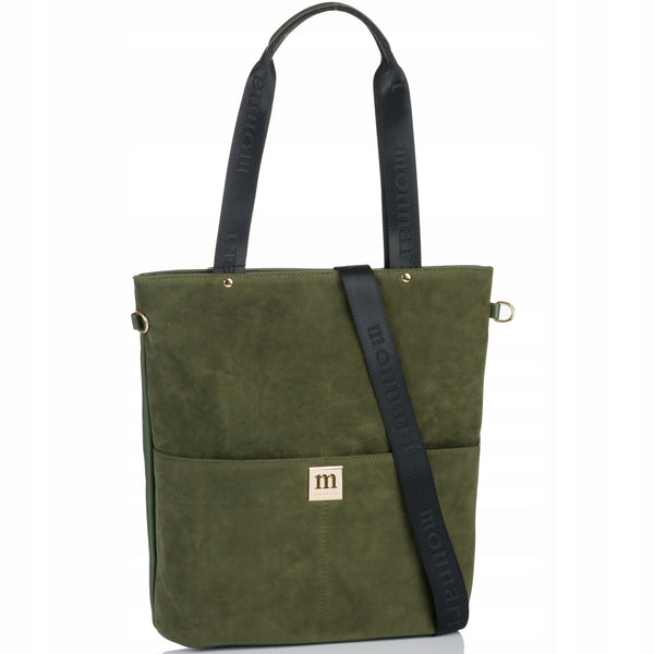 Torba shopper damska Monnari zamszowa – zielona