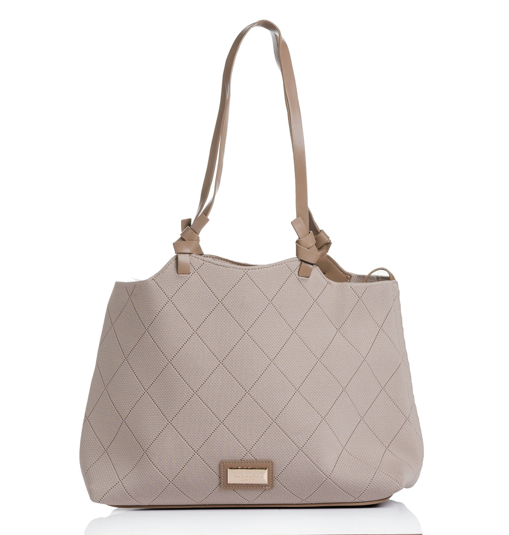 Torebka shopper z listonoszką 2w1 Monnari – beżowa