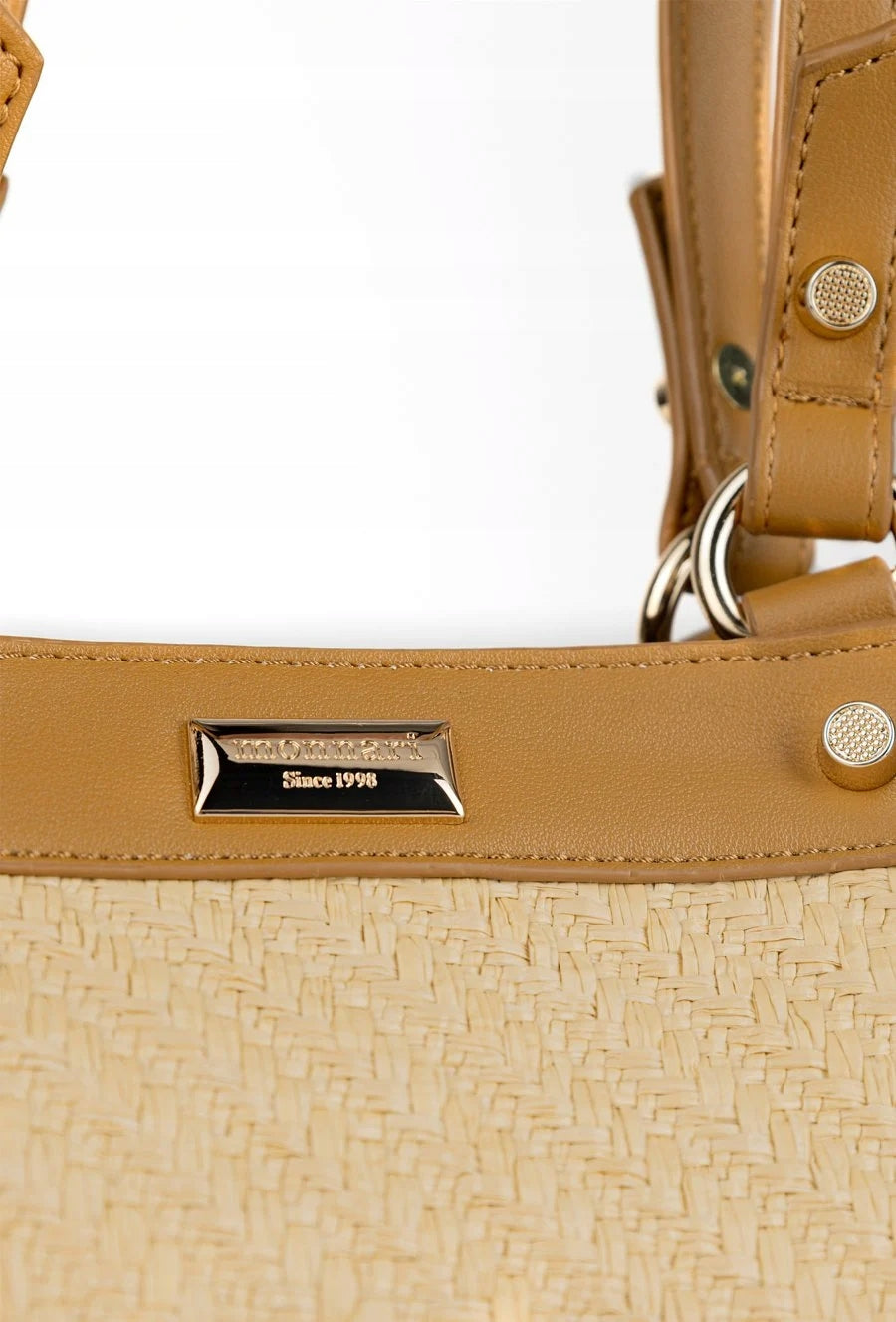 Torba shopper koszyk Monnari z plecionką
